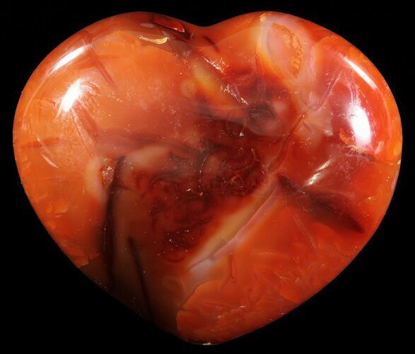 Colorful Carnelian Agate Heart #63059